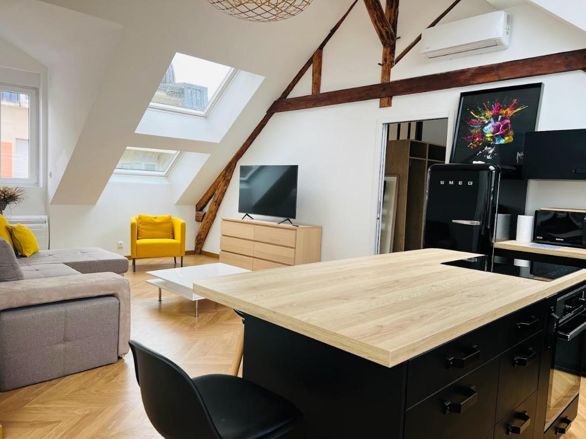 Apartamento Elegant T4 Centre Reims/Parking Prive Exterior foto