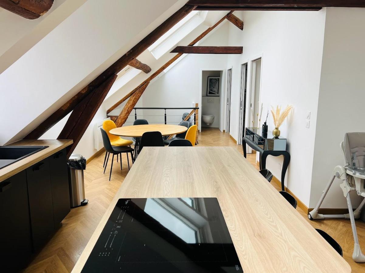 Apartamento Elegant T4 Centre Reims/Parking Prive Exterior foto